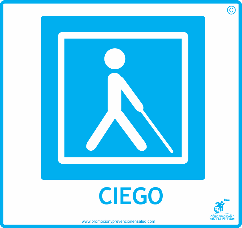 logos discapacidades ciego discapacidad sin fronteras